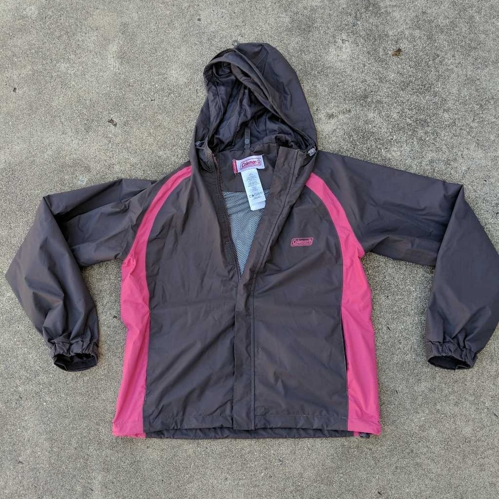 Coleman Womens Hooded‎ Windbreaker Sz S/M